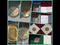 Kolekcja 64 rzadkich monet, w tym 14 złotych
